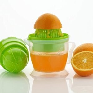 2 in 1 Manual Hand Juicer with Strainer and Container