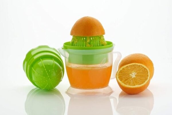 2 in 1 Manual Hand Juicer with Strainer and Container