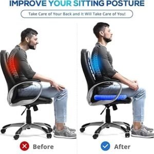 PRODUCT IMAGE: Honeycomb Silicone Gel Cushion Seater For Car, Office Chairs