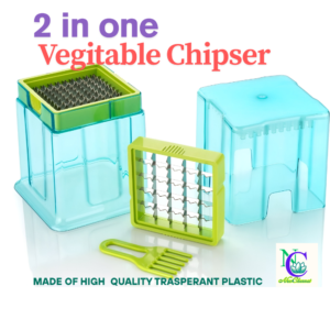 2 In 1 vegetable and Fruit Chipser / Slicer IDEAL FOR Potato, Beetroot, Carrot, Radish, Onion Slicing