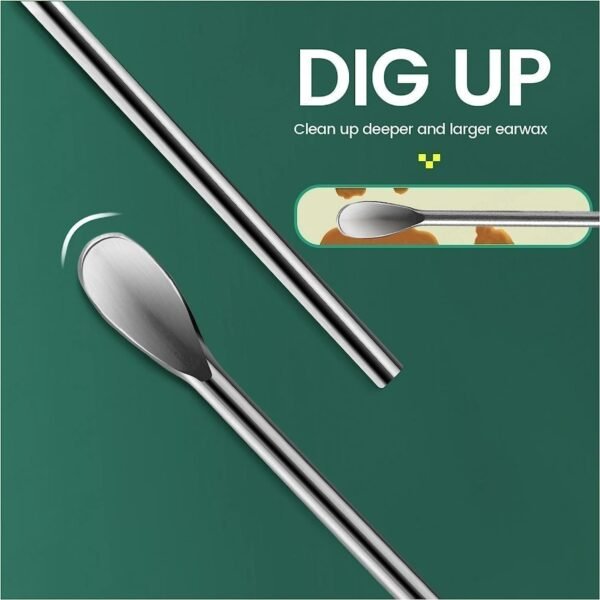 Premium 6 in 1 Ear Wax Cleaner Set, Ear Wax Remover Stainless Steel Tool kit