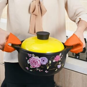 PRODUCT IMAGE: 2 Silicone Pinch Grip for Holding Hot cooking Utilities 2Pcs