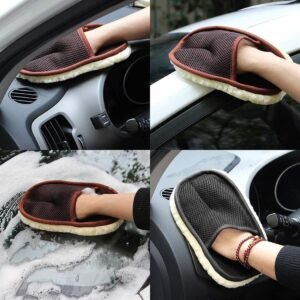 Scratch Free Microfiber Gloves Cleaning Gloves for Cars and Bikes