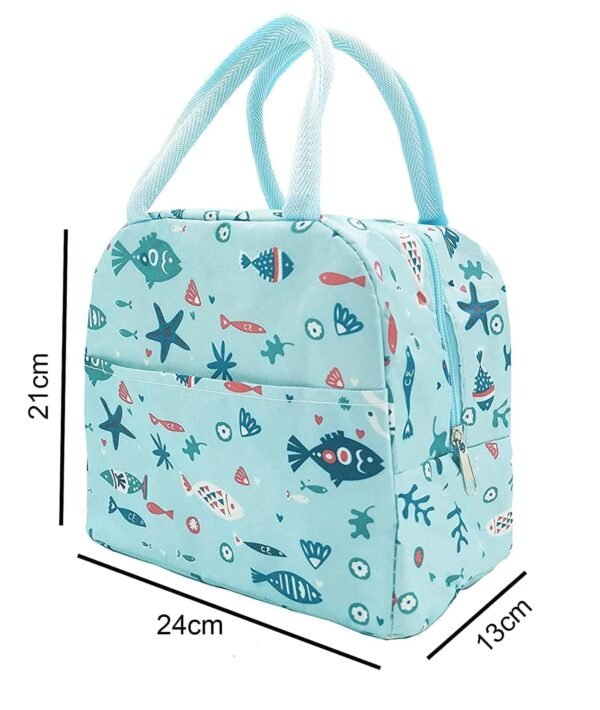 Lunch Bags Unisex Lunch Box Bag - Sea Blue Themeulated Nylon Lun