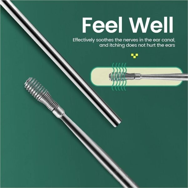 Premium 6 in 1 Ear Wax Cleaner Set, Ear Wax Remover Stainless Steel Tool kit