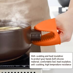 PRODUCT IMAGE: 2 Silicone Pinch Grip for Holding Hot cooking Utilities 2Pcs
