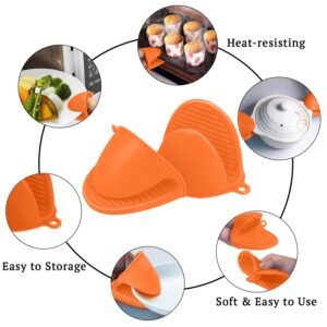 PRODUCT IMAGE: 2 Silicone Pinch Grip for Holding Hot cooking Utilities 2Pcs