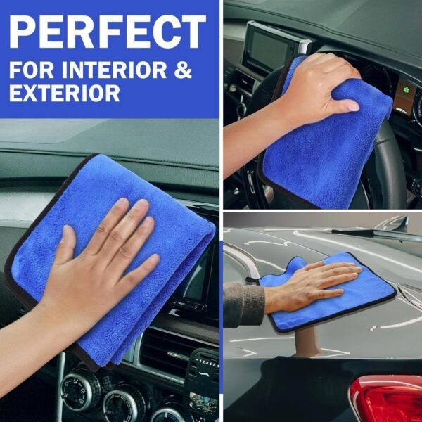 PRODUCT IMAGE: Multipurpose Microfiber Cleaning Cloth 750 GSM (Pack of 1, 40 x 40 cm)