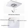 PVC Transparent Wall Hooks, Pack of 10,