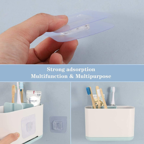 PLASTIC WATERPROOF MAGIC MALE FEMALE WALL STICKER HOOK 8 SETS.