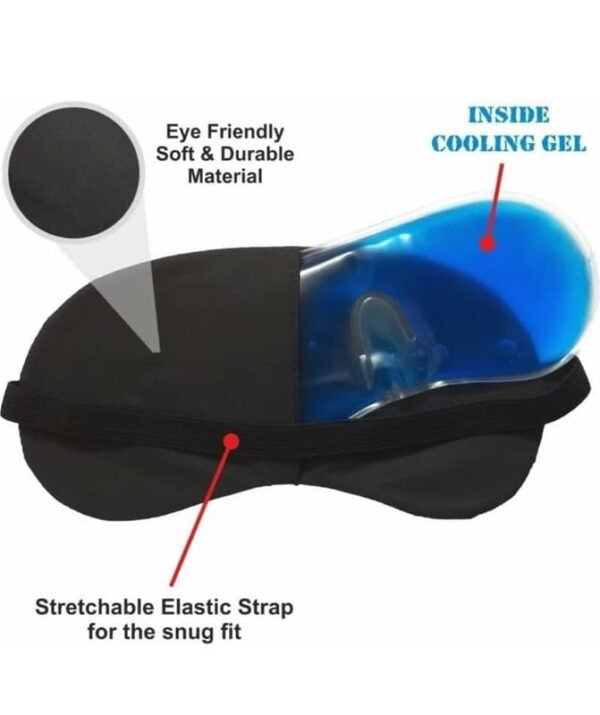 Eye relax Gel Mask|Relief Redness|Eye Pain|Dark Circles|Eye Patches for Women and Men - Image 5