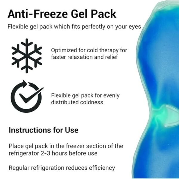 Eye relax Gel Mask|Relief Redness|Eye Pain|Dark Circles|Eye Patches for Women and Men - Image 2