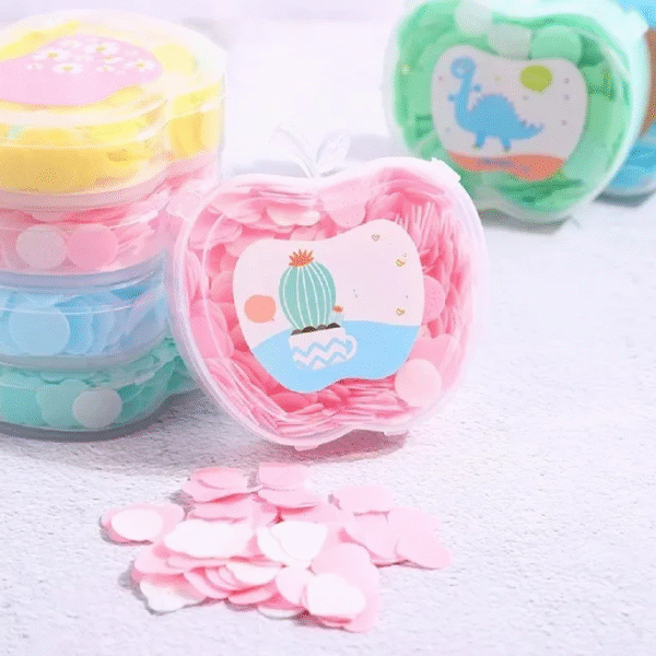 Apple Shape Scented Paper Soap For Travelling or Office Use